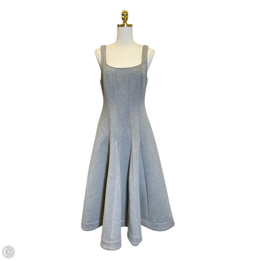 Dress Casual Midi By Anthropologie In Grey, Size: M