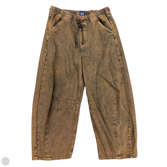 Jeans Wide Leg By Gap In Brown, Size: M