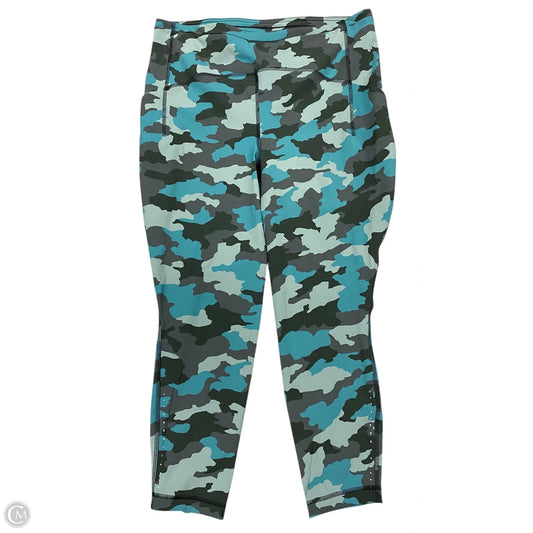 Athletic Leggings By Lululemon In Camouflage Print, Size: 14
