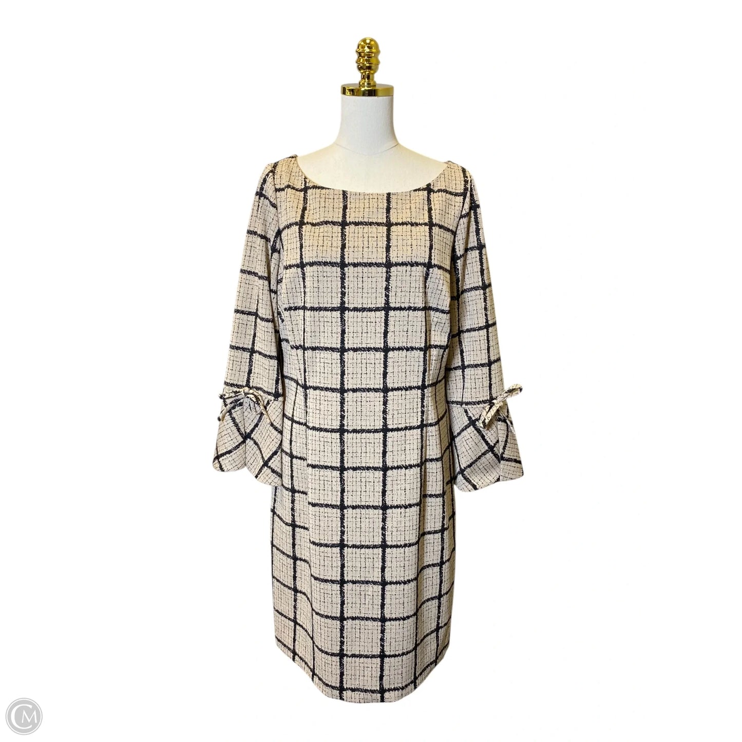 Dress Work By Jessica Howard In Black & Tan, Size: 18