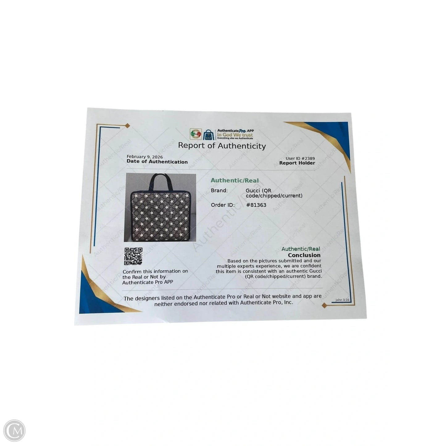 Handbag Luxury Designer By Gucci, Size: Medium