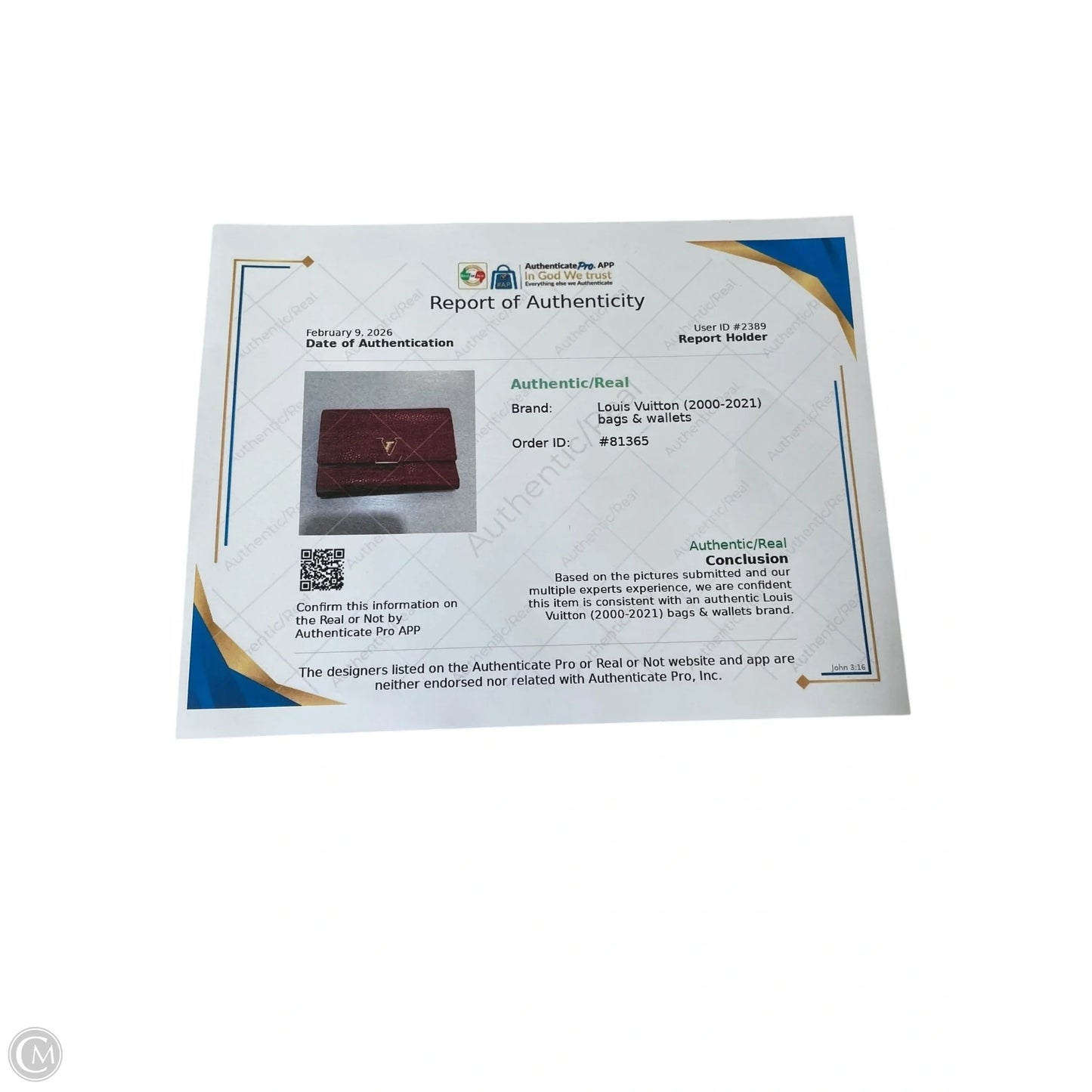 Wallet Luxury Designer By Louis Vuitton, Size: Small