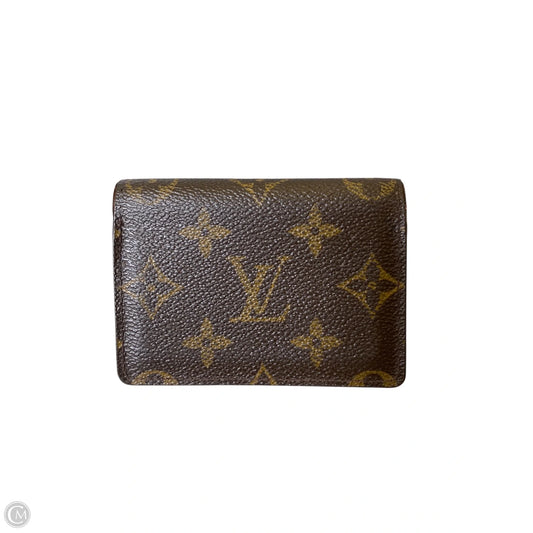 Wallet Luxury Designer By Louis Vuitton, Size: Small