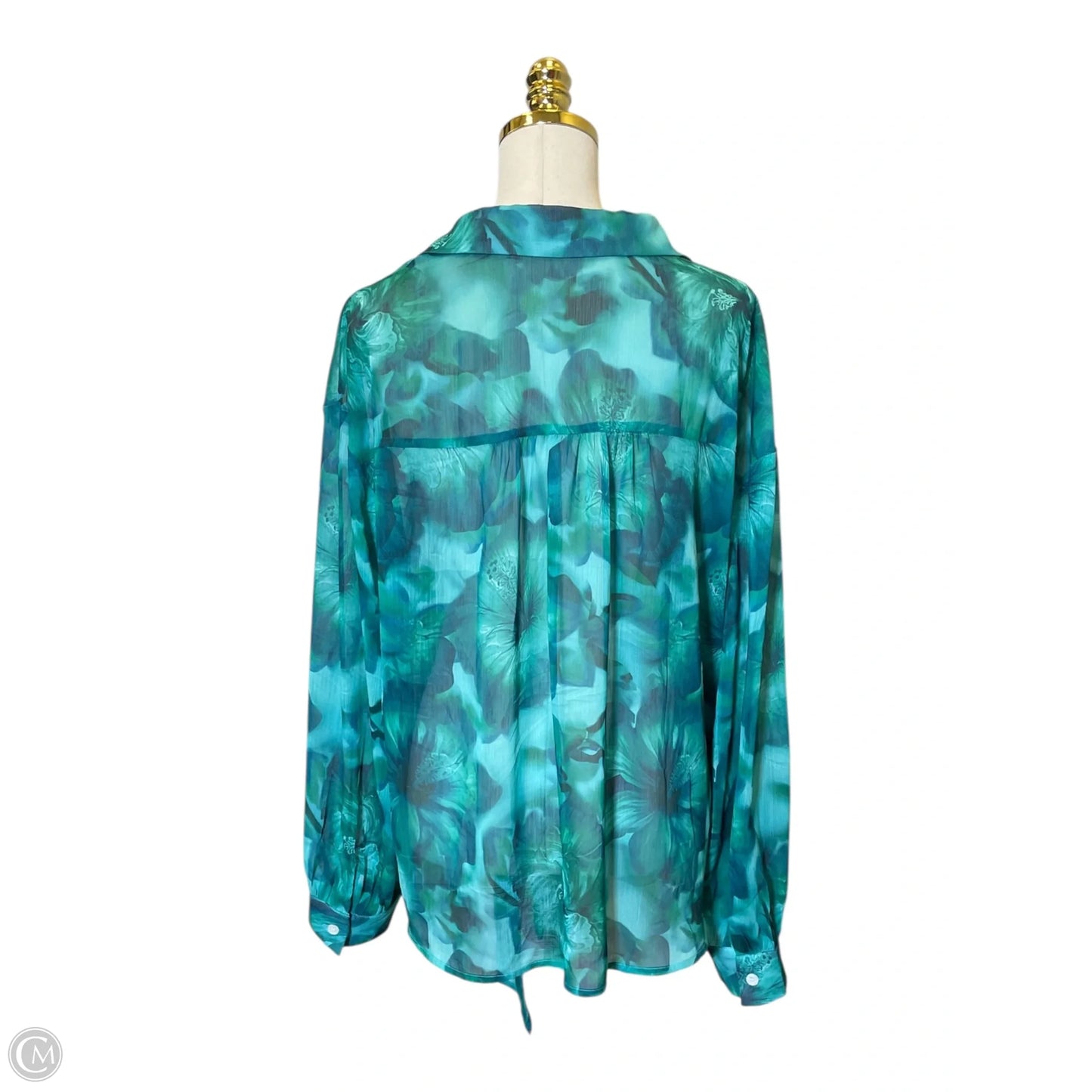 Top Long Sleeve By Merokeety In Floral Print, Size: Xl
