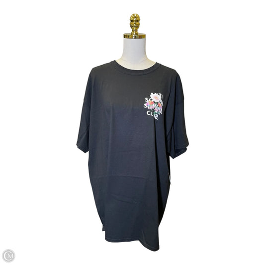 Top Short Sleeve By Clothes Mentor In Black, Size: 2x