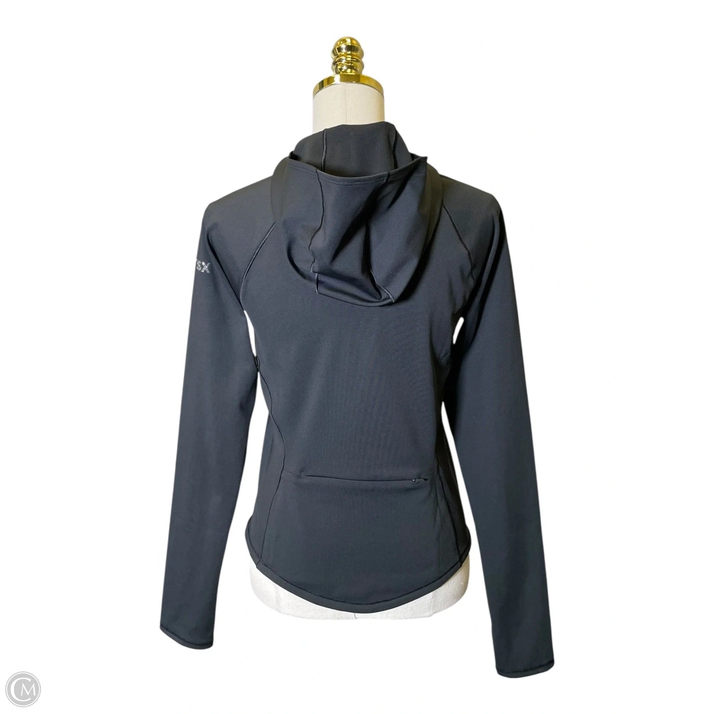 Athletic Top Long Sleeve Hoodie By Victorias Secret In Black, Size: M