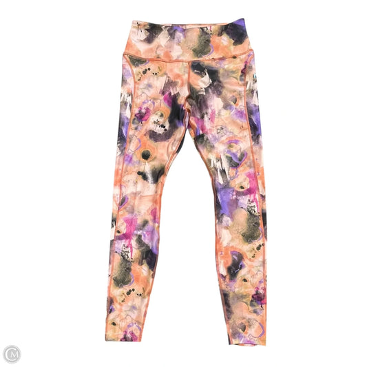 Athletic Leggings By Nike In Multi-colored, Size: M