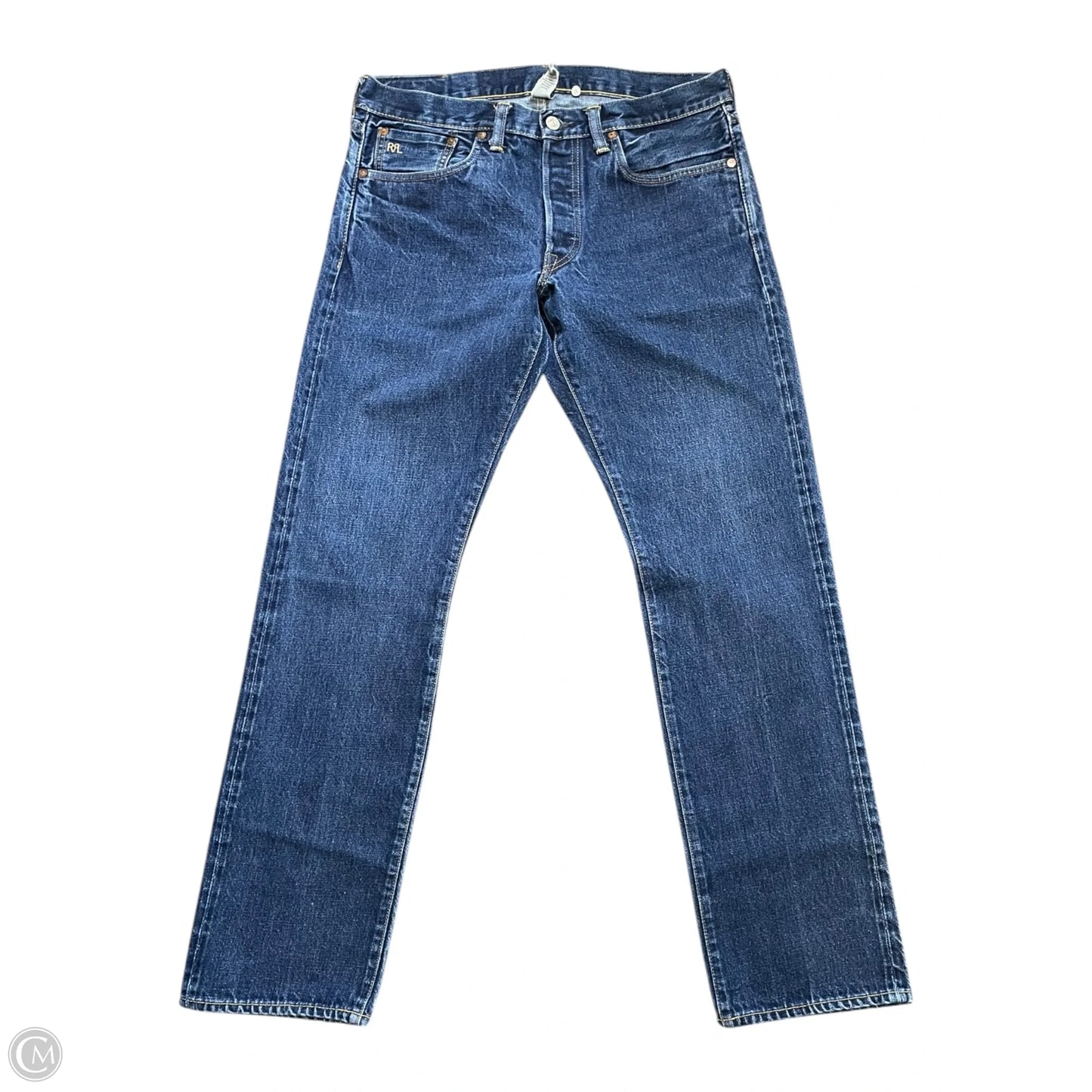 Jeans Straight By Ralph Lauren In Blue, Size: 16