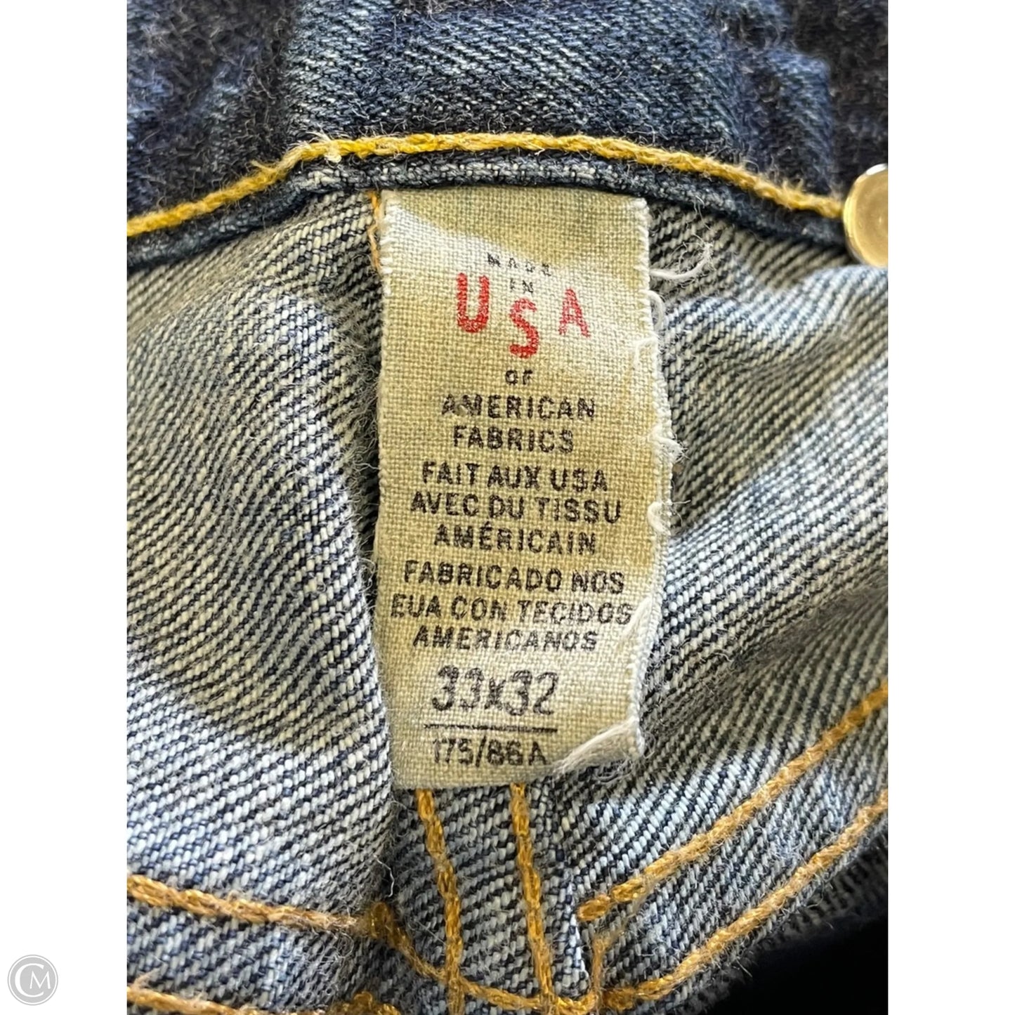 Jeans Straight By Ralph Lauren In Blue, Size: 16