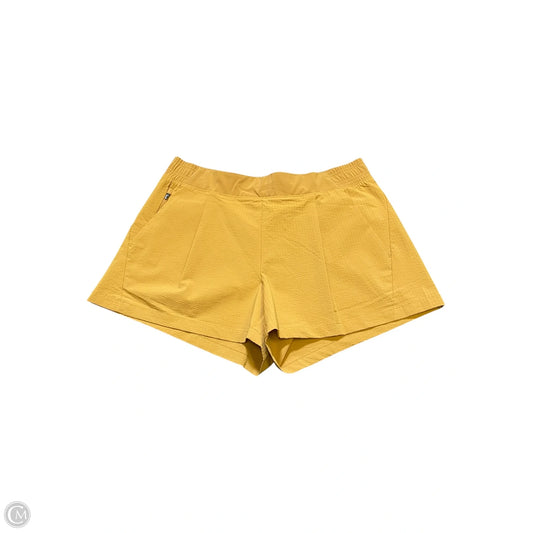 Athletic Shorts By Athleta In Yellow, Size: 14