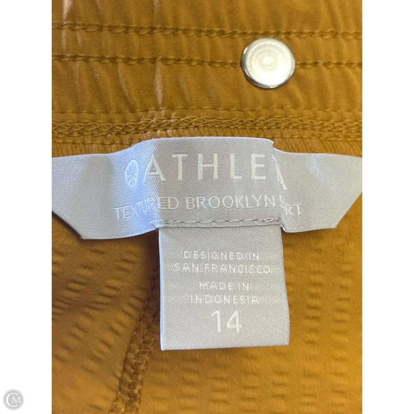 Athletic Shorts By Athleta In Yellow, Size: 14