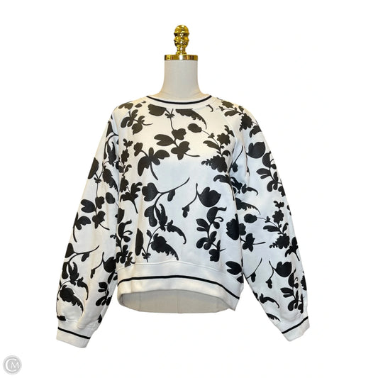 Sweater By Cynthia Rowley In Black & White, Size: L