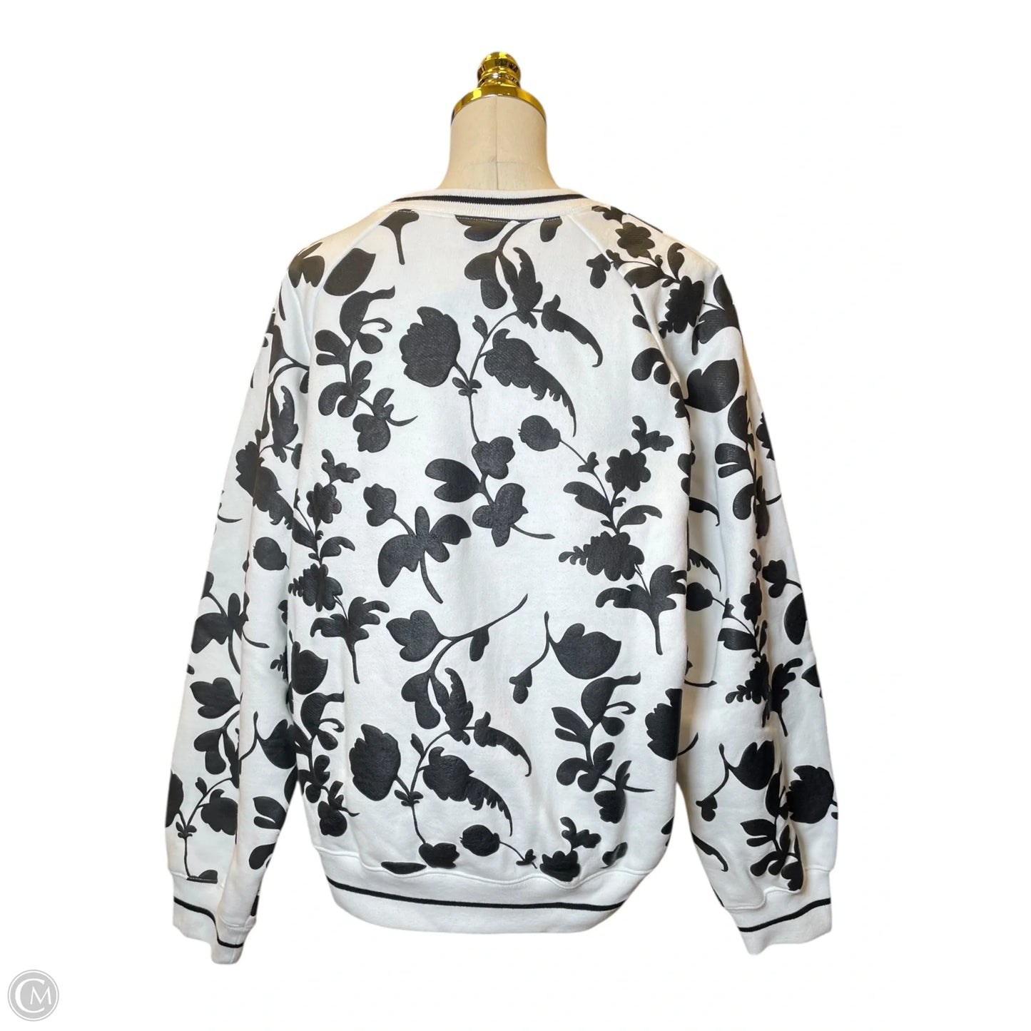 Sweater By Cynthia Rowley In Black & White, Size: L