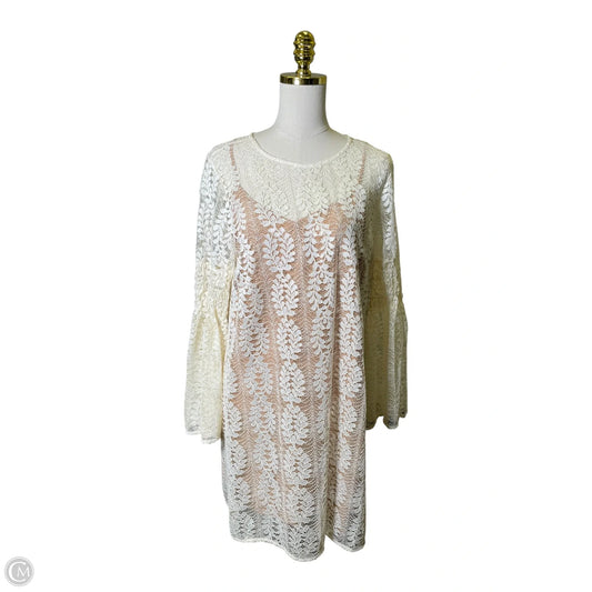 Dress Casual Short By Michael By Michael Kors In Cream, Size: Xl