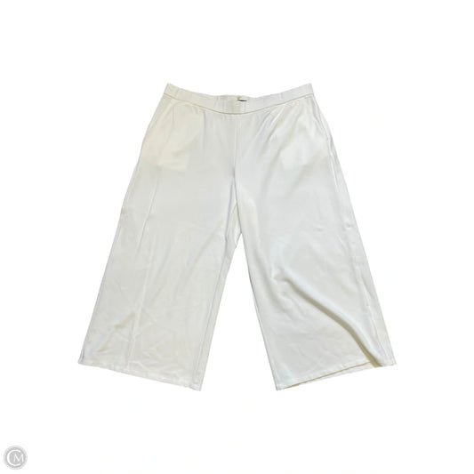 Pants Cropped By Eileen Fisher In White, Size: Xl