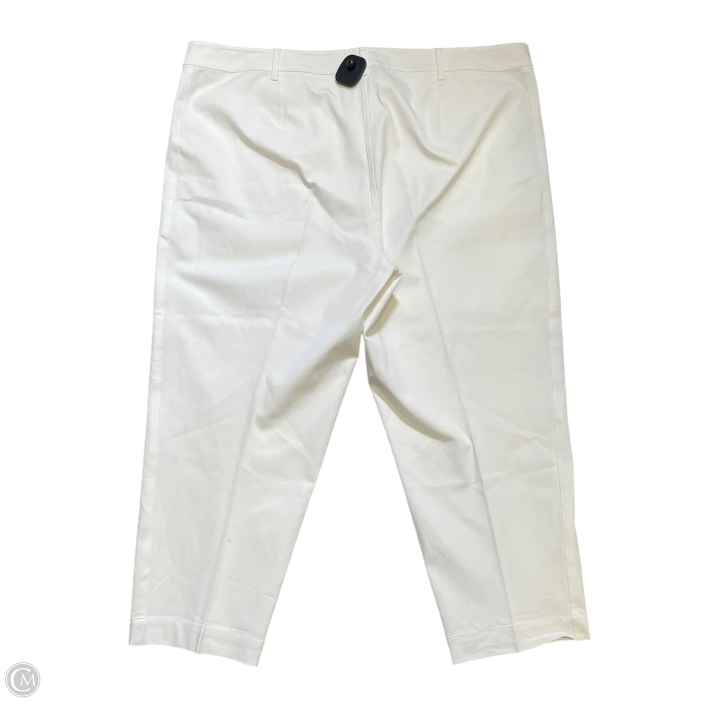 Pants Cropped By Eileen Fisher In White, Size: Xl