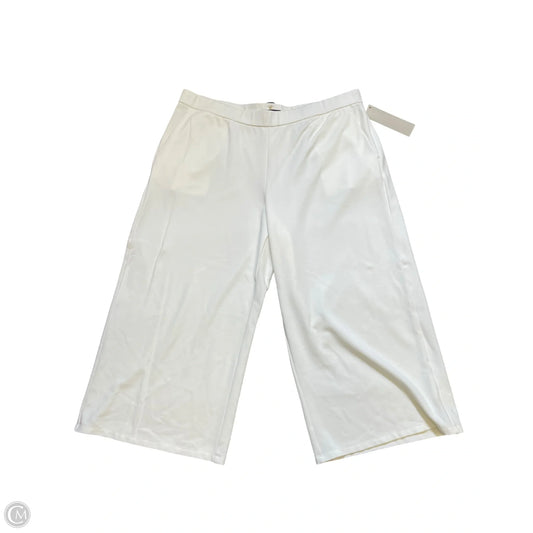 Pants Cropped By Eileen Fisher In Cream, Size: 1x