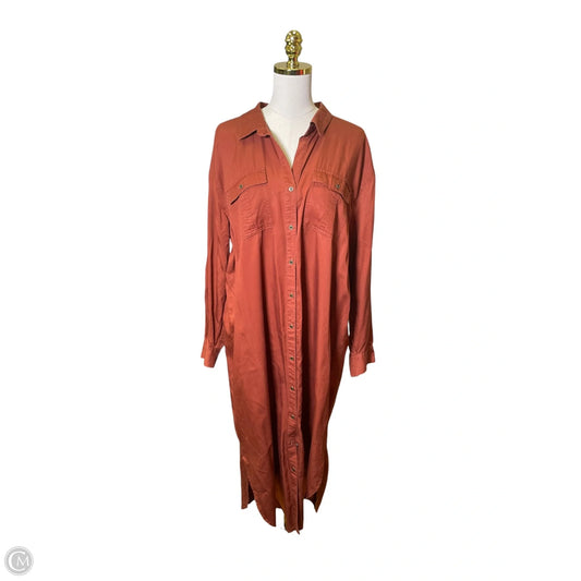 Dress Casual Maxi By West Bound In Orange, Size: Xl