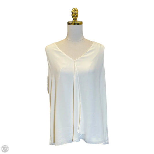 Top Sleeveless By Chicos In Cream, Size: Xl