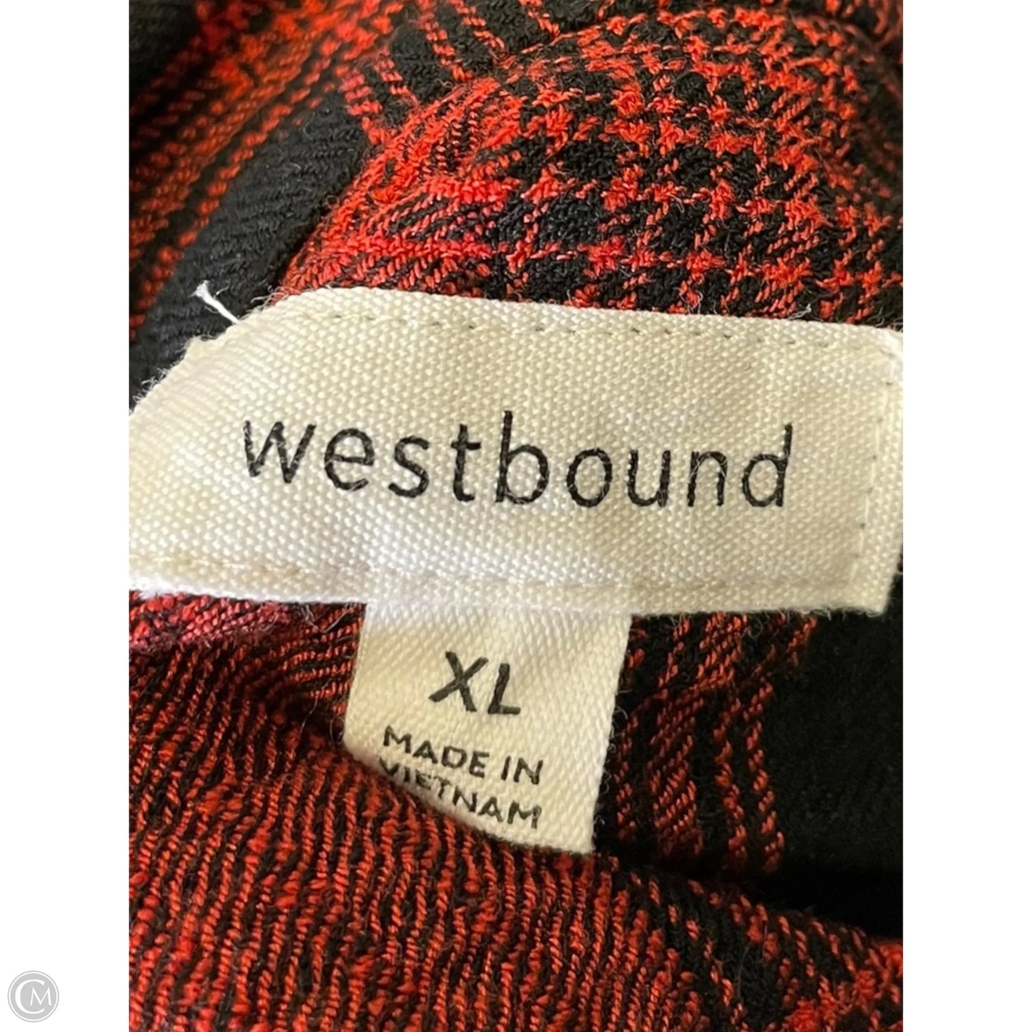 Cardigan By West Bound In Plaid Pattern, Size: Xl