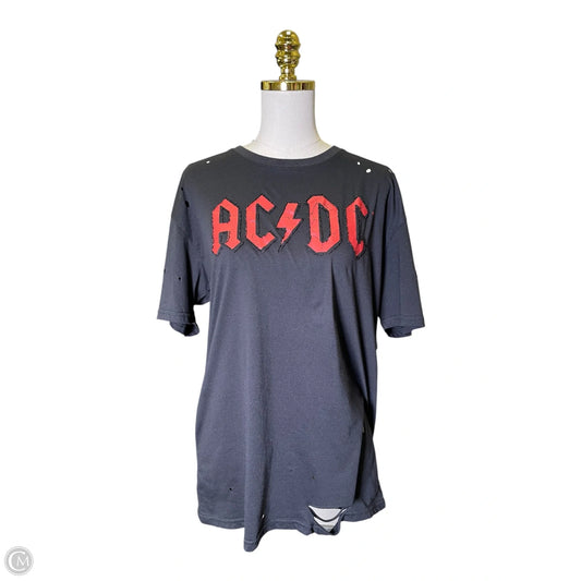 Top Short Sleeve By Clothes Mentor In Black, Size: M