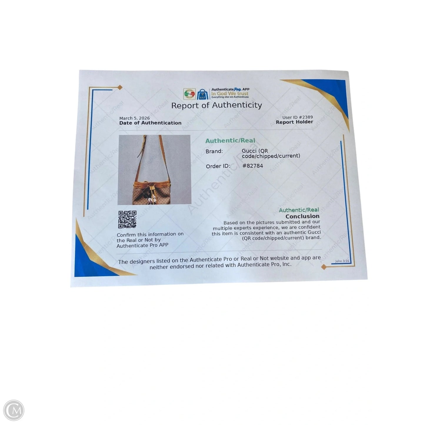 Handbag Luxury Designer By Gucci, Size: Medium