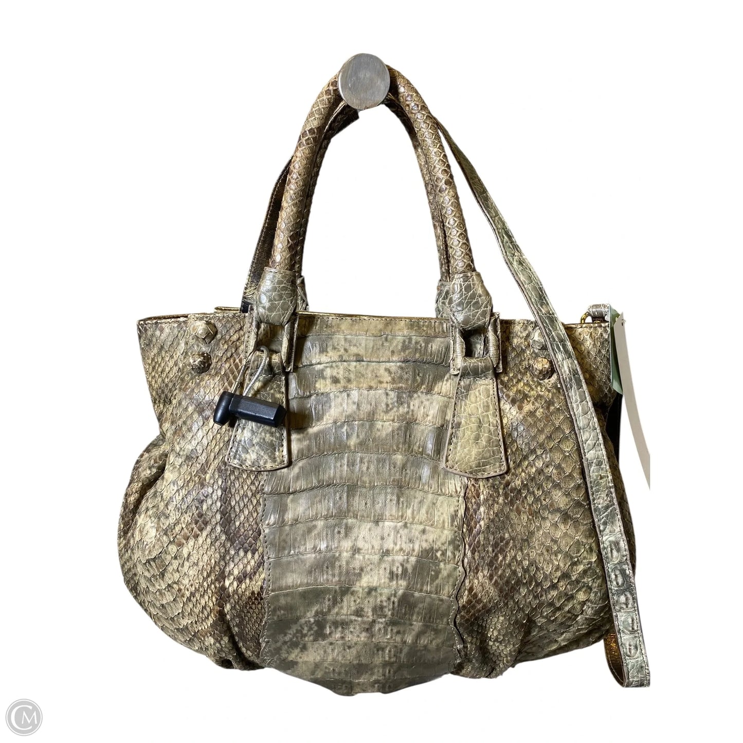 Handbag Leather By Clothes Mentor, Size: Medium