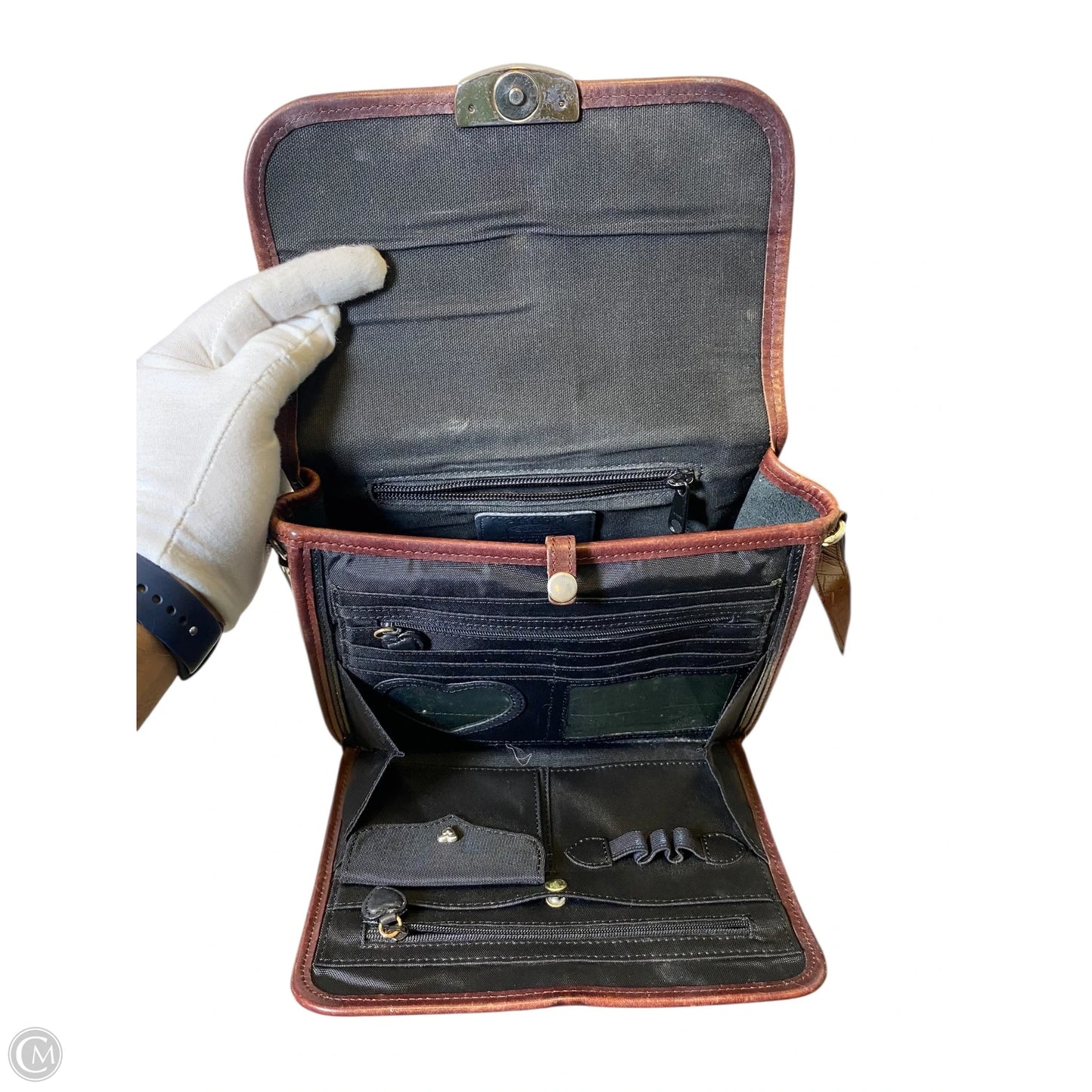 Crossbody Leather By Brighton, Size: Medium