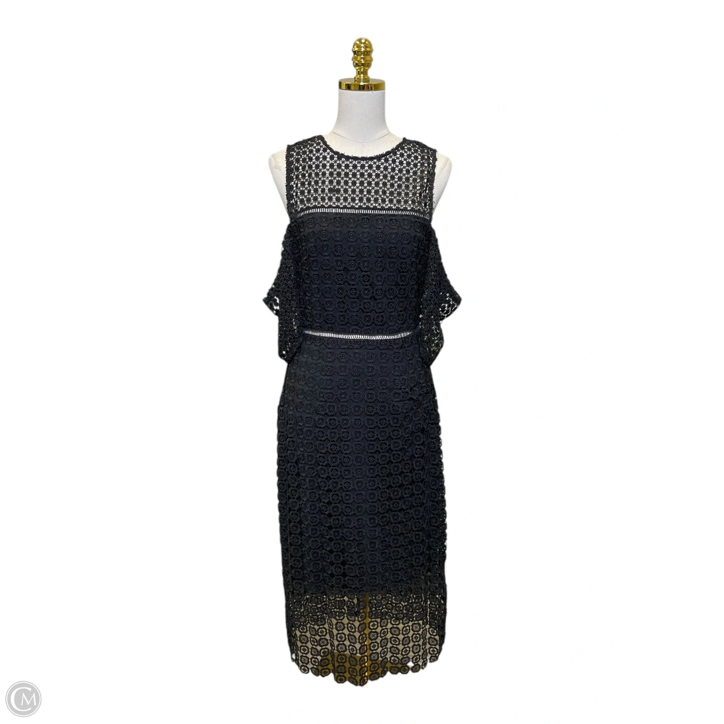 Dress Casual Midi By Cynthia Rowley In Black, Size: 8