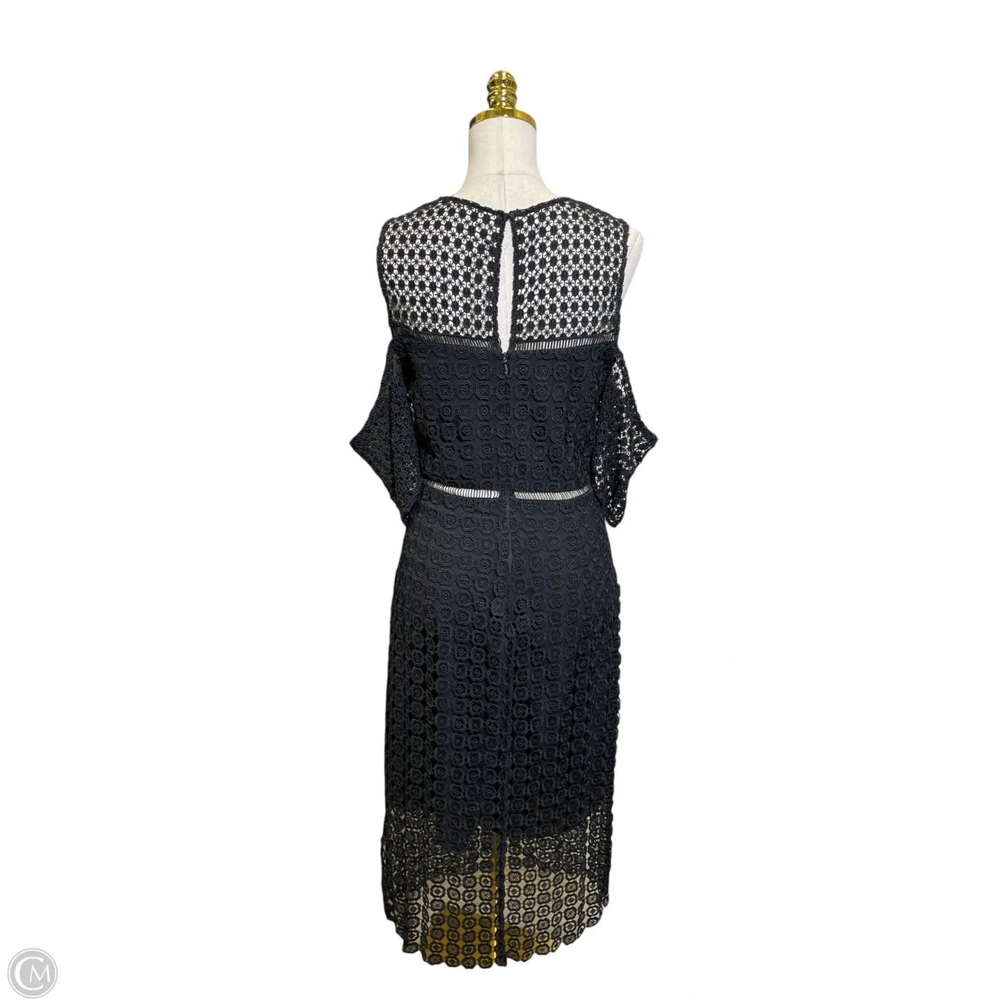 Dress Casual Midi By Cynthia Rowley In Black, Size: 8