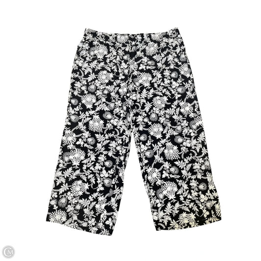 Pants Lounge By Loft In Black & White, Size: 18