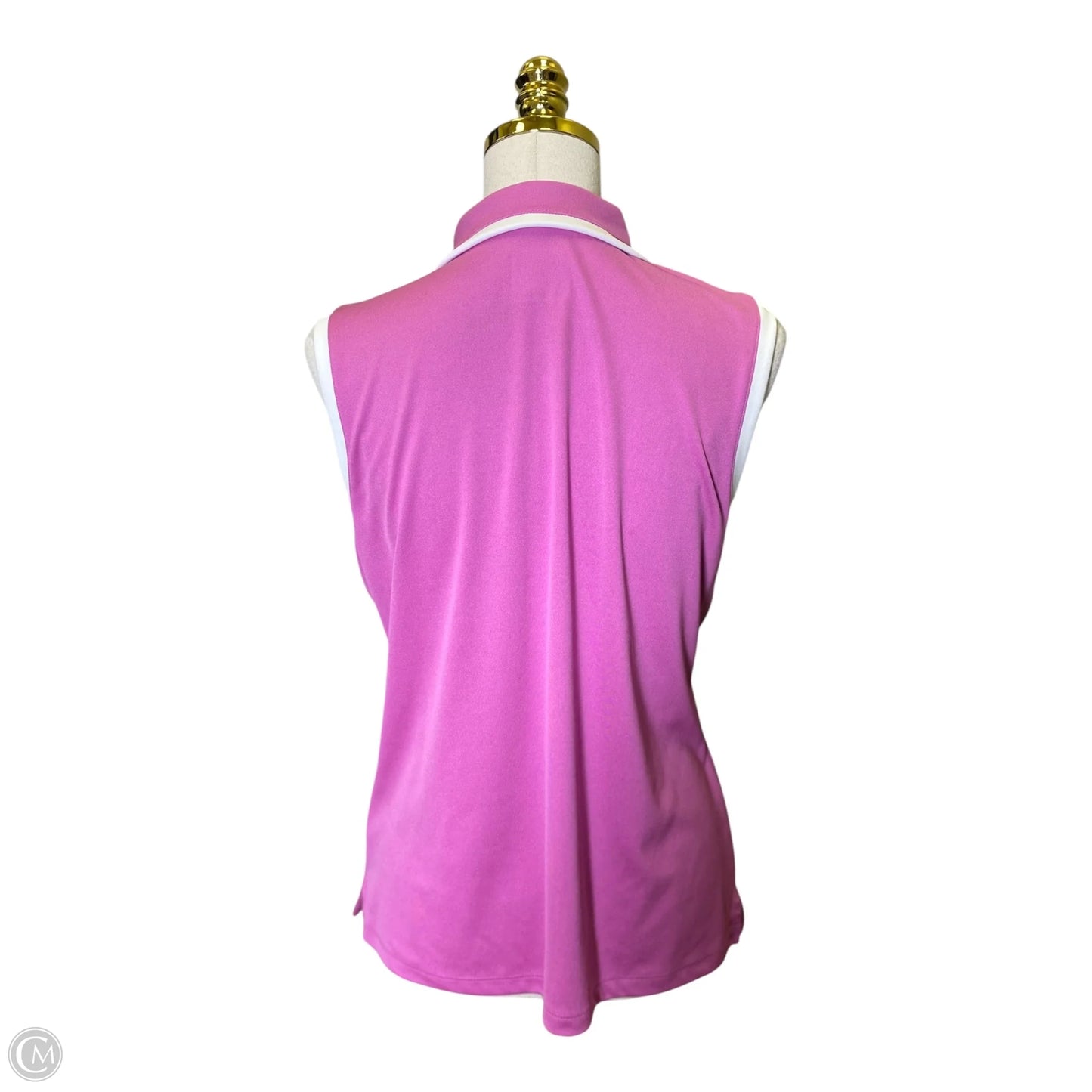 Tank Top By Izod In Purple & White, Size: L