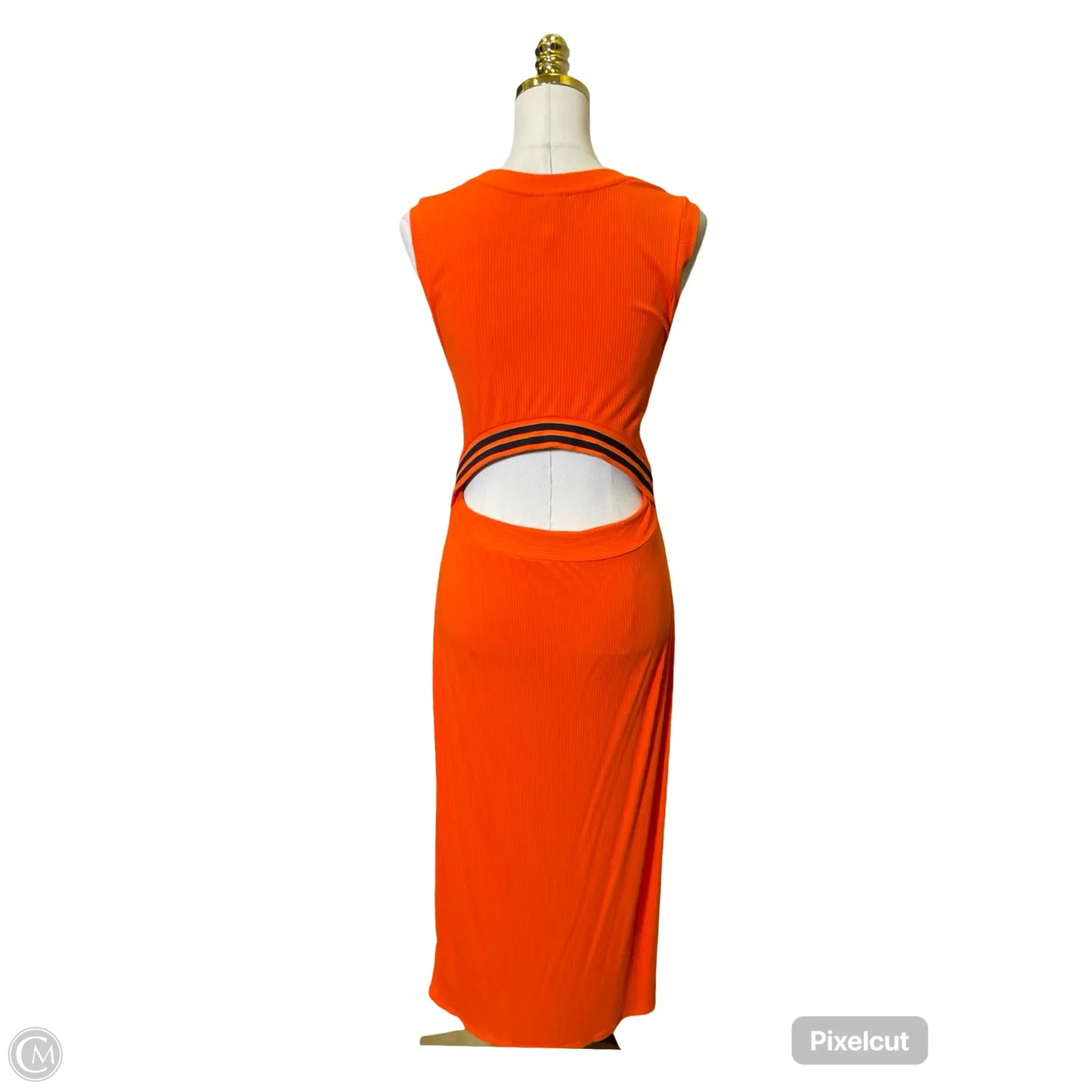 Dress Casual Maxi By Future Collective In Orange, Size: Xl