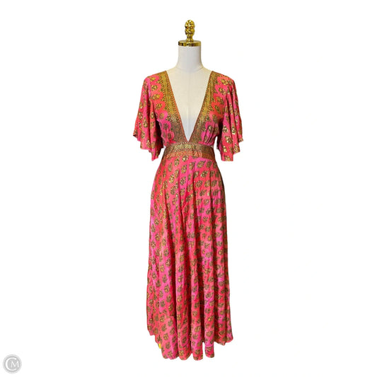 Dress Casual Maxi By Clothes Mentor In Multi-colored, Size: M