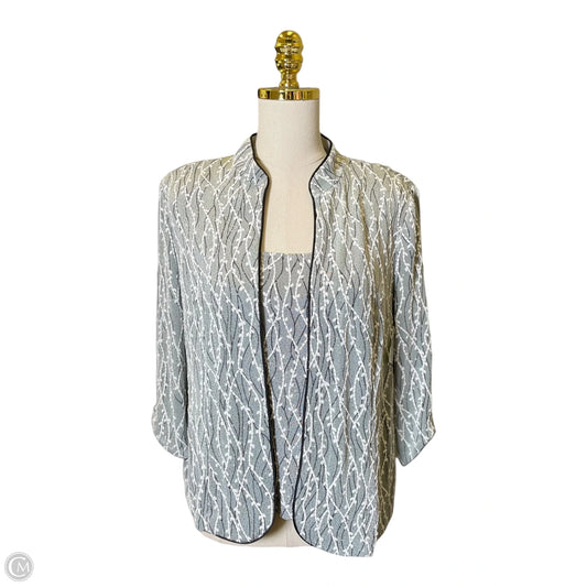 Top 2pc 3/4 Sleeve By Alex Evenings In Multi-colored, Size: L