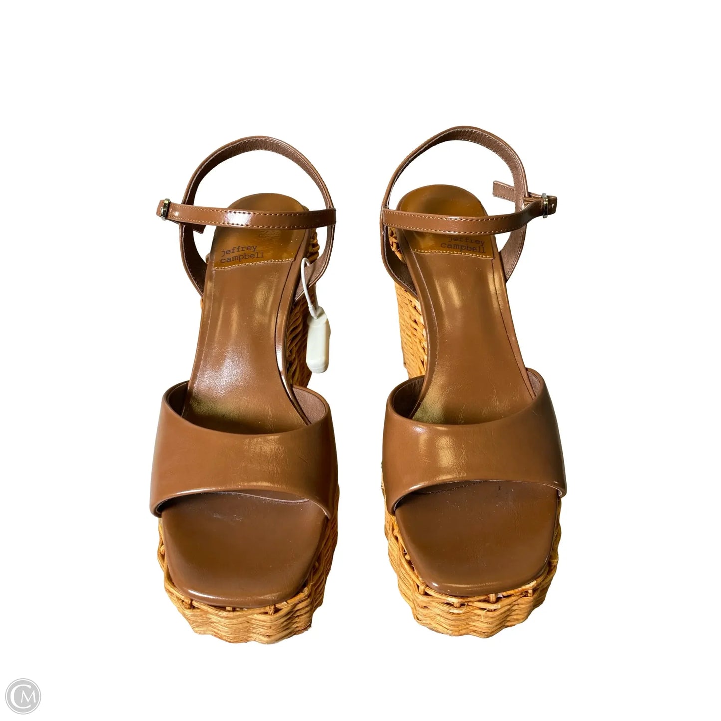 Sandals Heels Wedge By Jeffrey Campbell In Brown, Size: 8