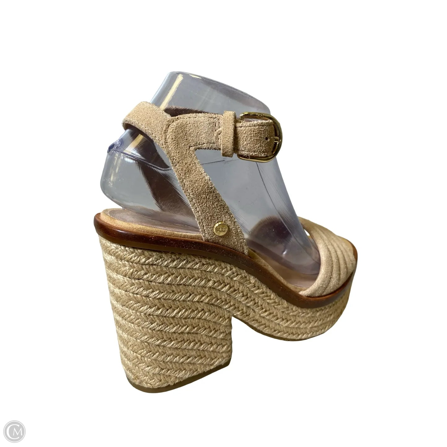 Sandals Designer By Ugg In Beige, Size: 8