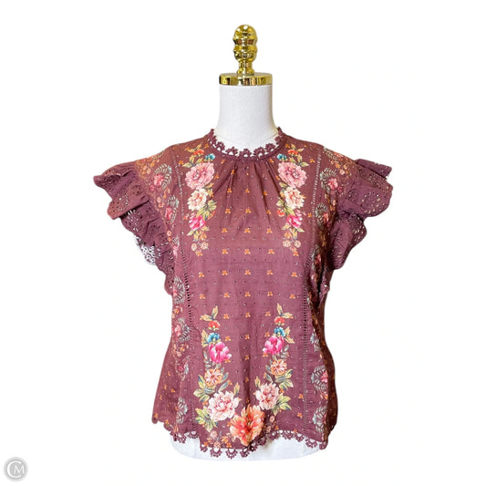 Top Short Sleeve By Farm Rio In Multi-colored, Size: M