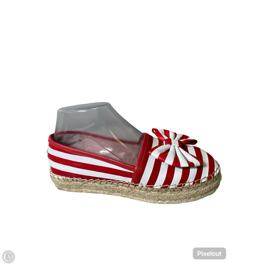 Shoes Designer By Kate Spade In Striped Pattern, Size: 6.5