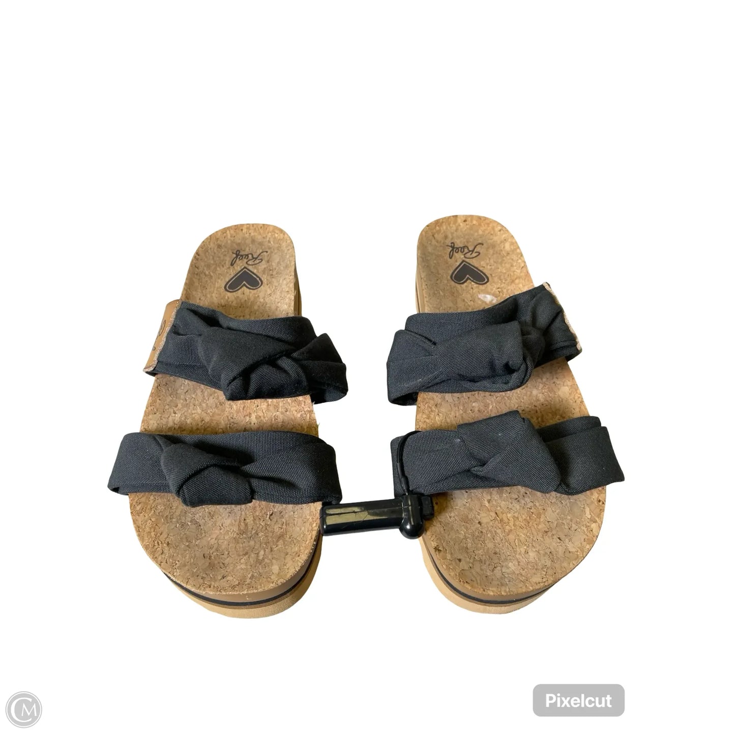 Sandals Flats By Reef In Black, Size: 9
