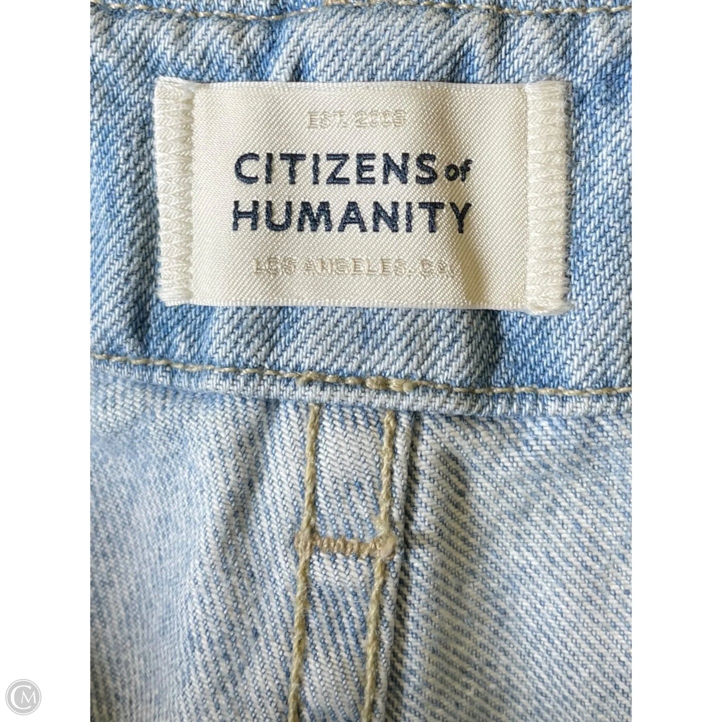 Jeans Cropped By Citizens Of Humanity In Blue Denim, Size: 4