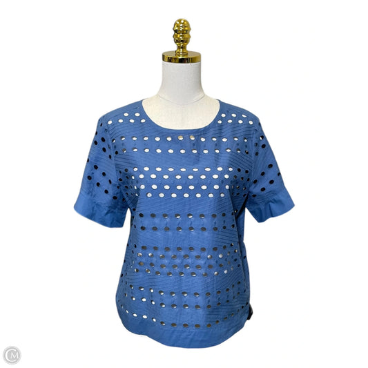 Top Short Sleeve Designer By See By Chloe In Blue, Size: 4