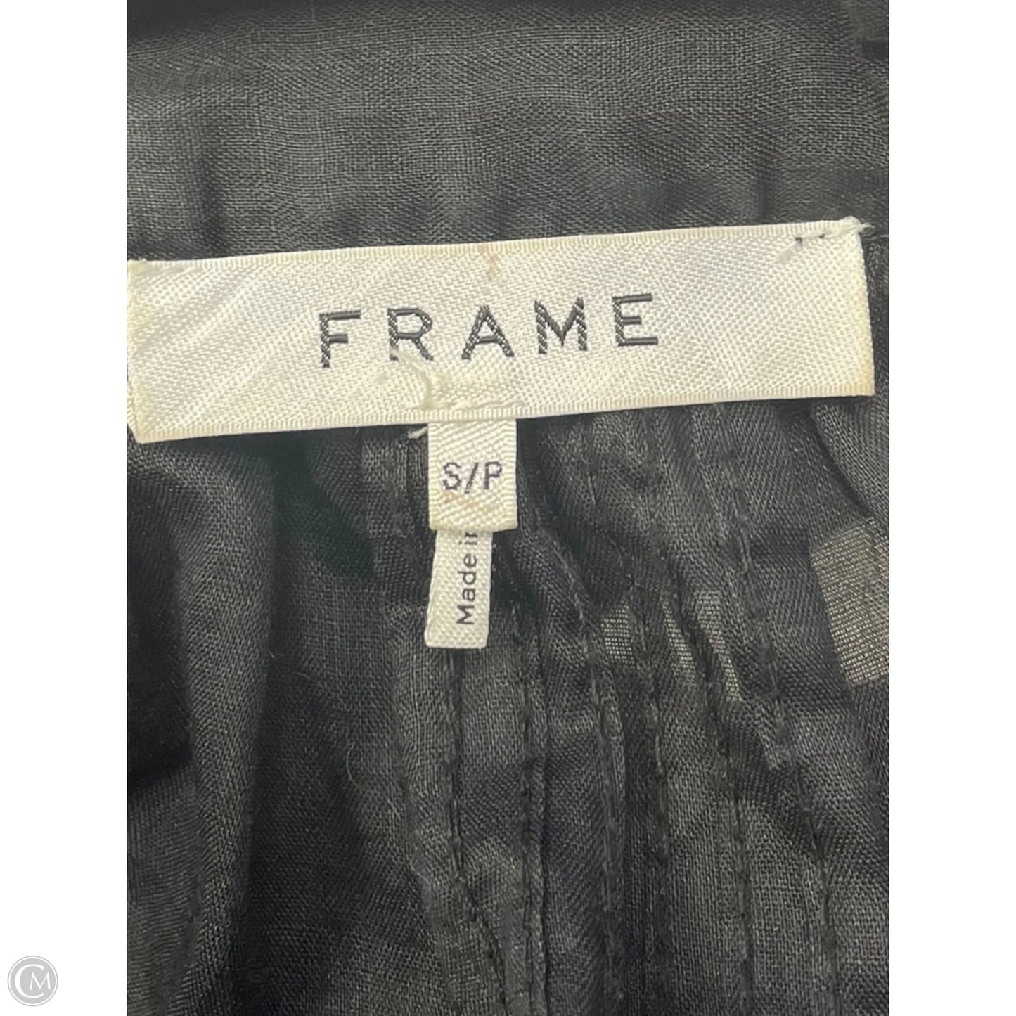 Top 3/4 Sleeve By Frame In Black, Size: S