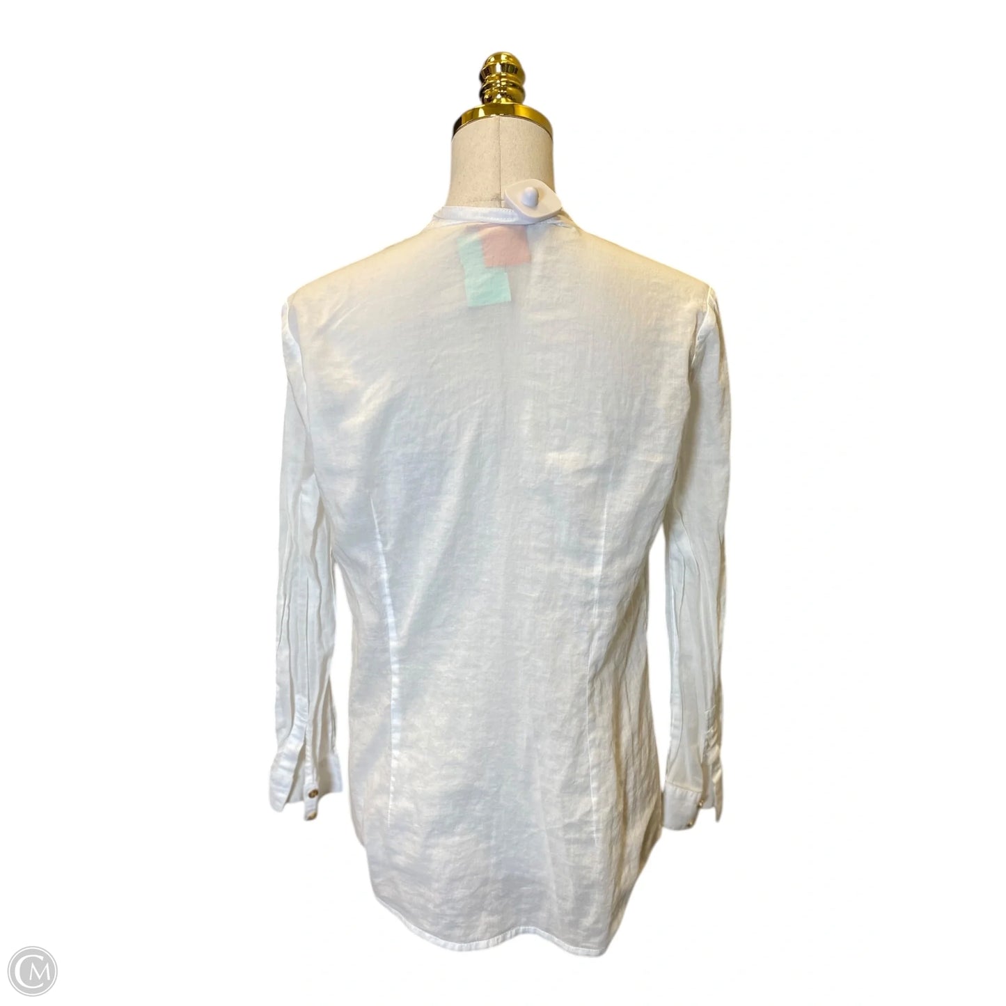 Top Long Sleeve Designer By Tory Burch In White, Size: 6