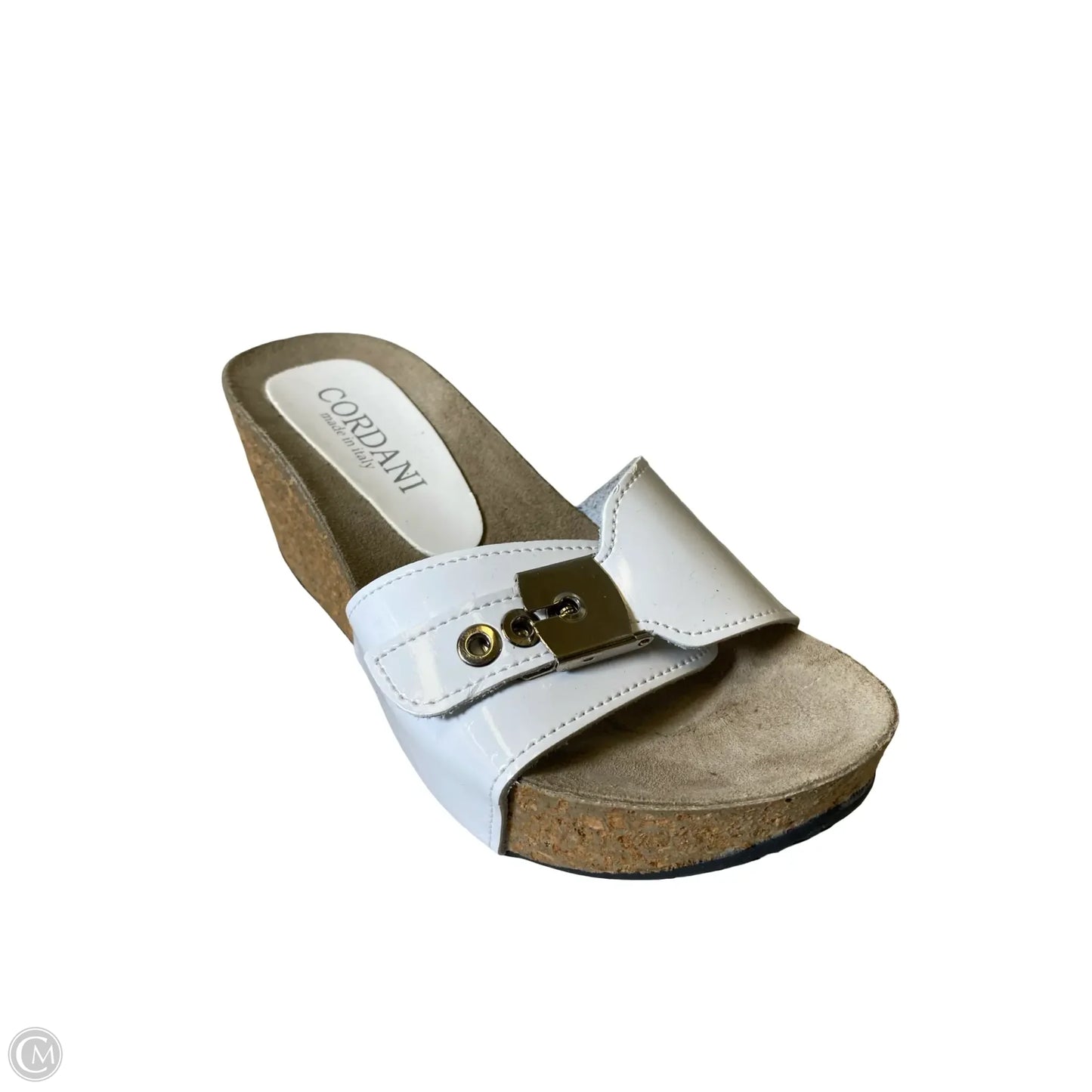 Sandals Heels Wedge By Clothes Mentor In White, Size: 5.5