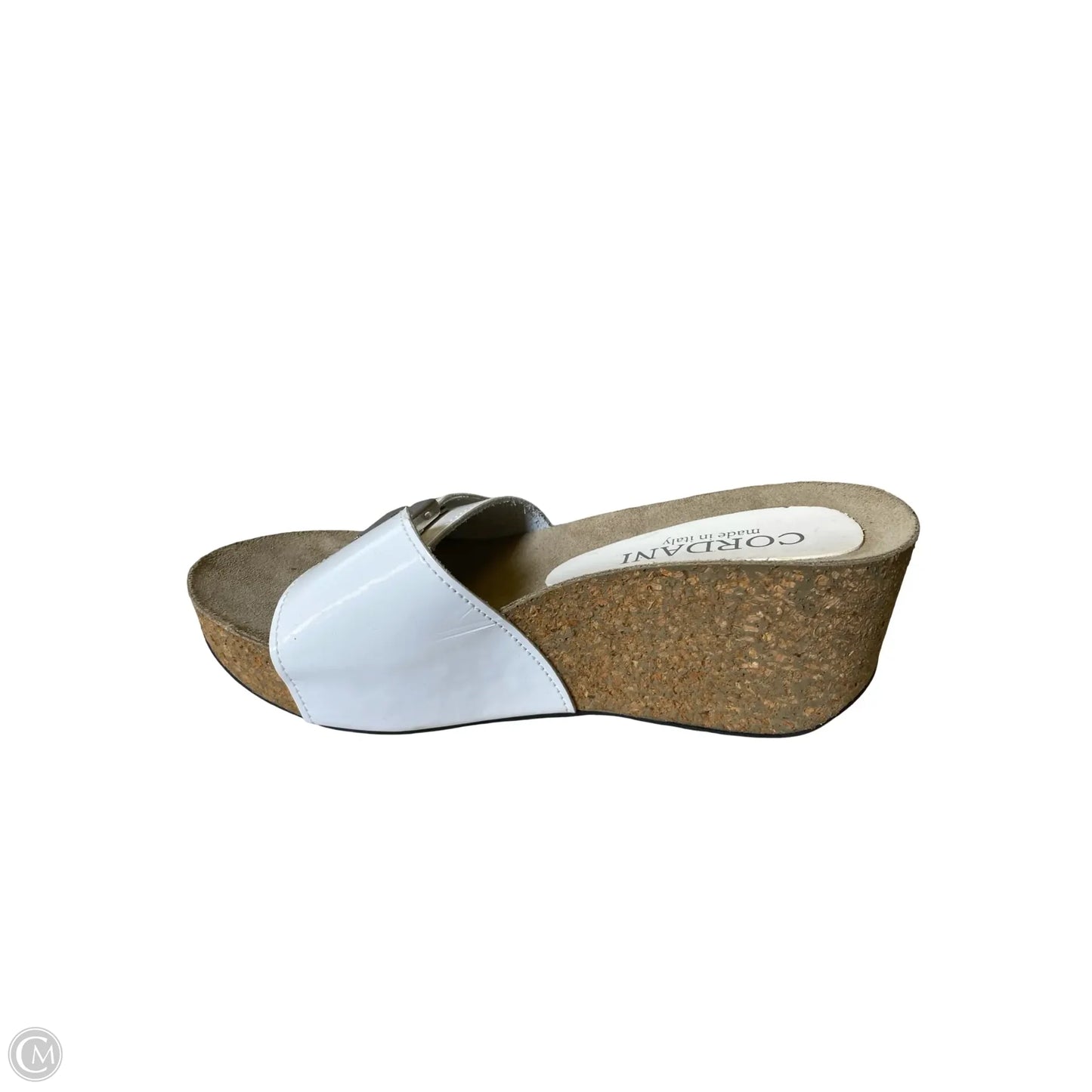 Sandals Heels Wedge By Clothes Mentor In White, Size: 5.5