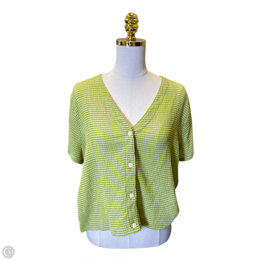 Top Short Sleeve By Madewell In Plaid Pattern, Size: Xxl