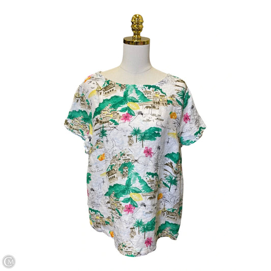 Top Short Sleeve By Cynthia Rowley In Multi-colored, Size: 1x