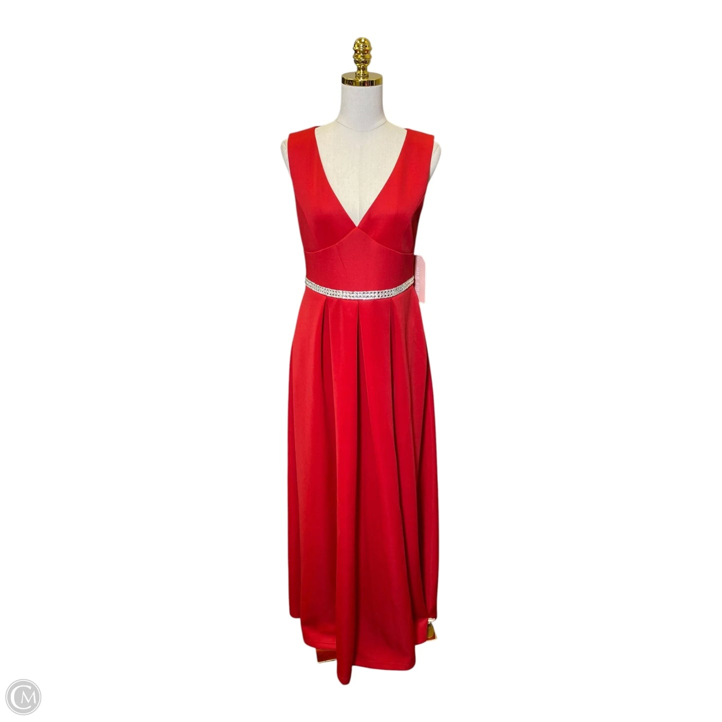 Dress Party Long By Clothes Mentor In Red, Size: L