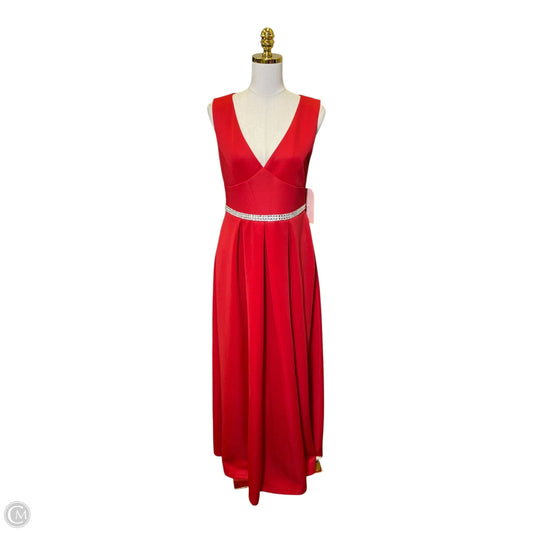 Dress Party Long By Clothes Mentor In Red, Size: L